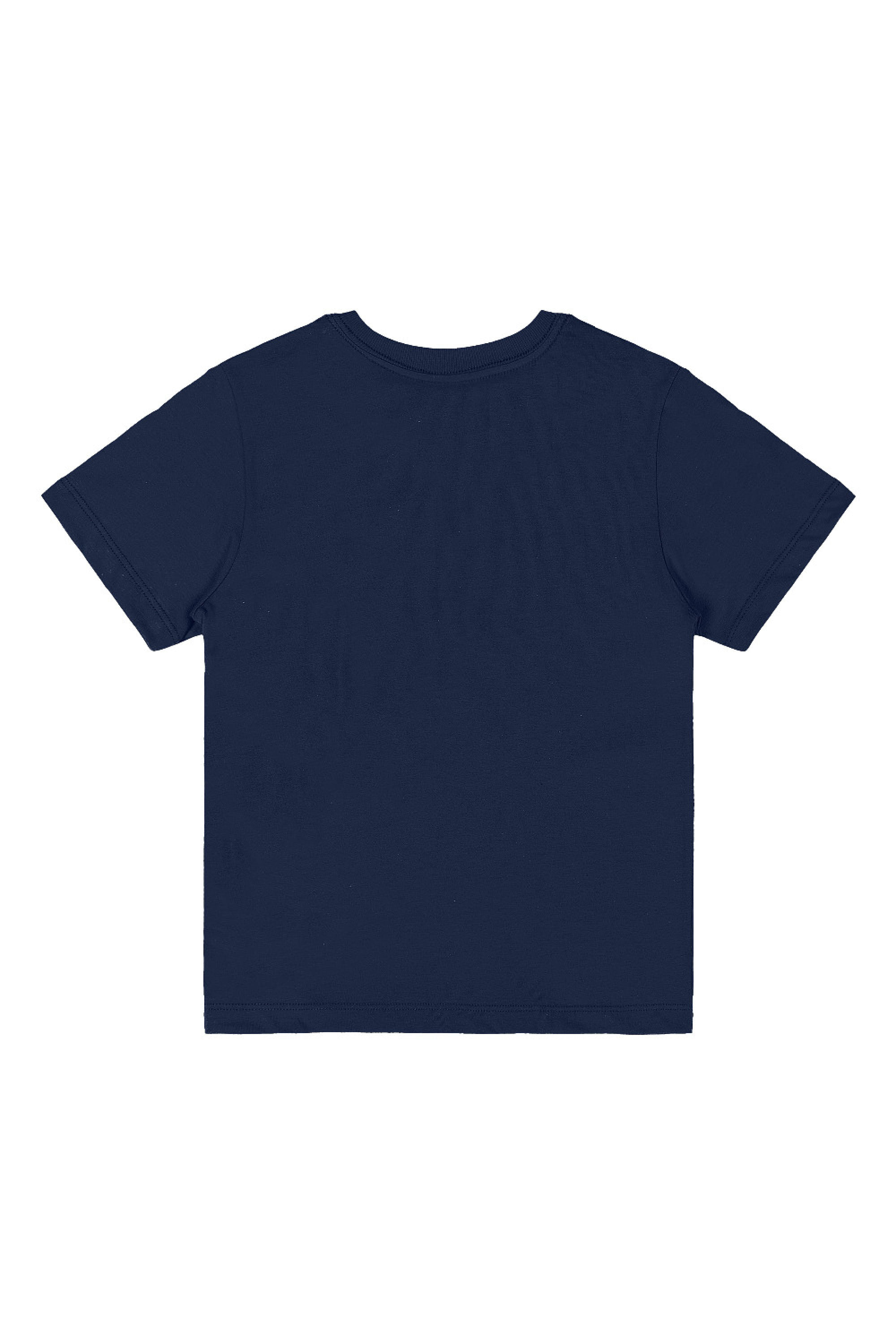 Conjunto Infantil com Camiseta e Bermuda Listrada (Azul) Quimby - Imagem 17